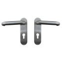 Béquille double sur plaque clé i inox pour portes coupe-feu - DIERRE