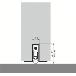 Plinthe automatique aluminium ELLEN-MATIC 3 - ELLEN