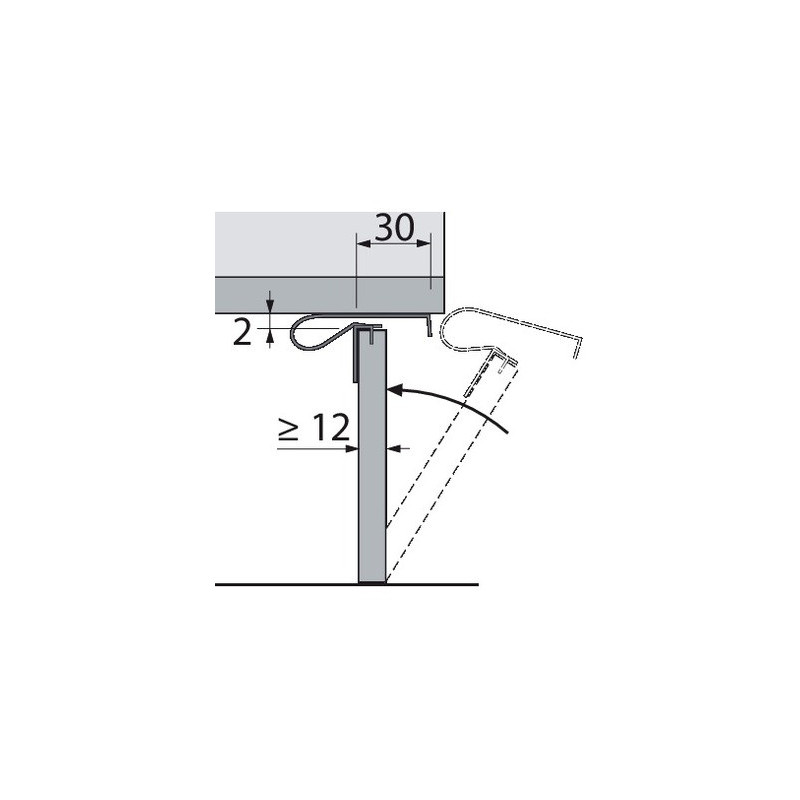 Support de plinthe TURBOCLIP - HETTICH
