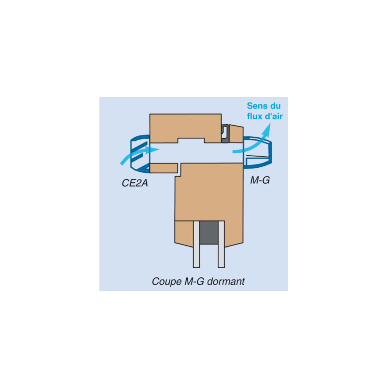 Kit entrée d'air autoréglable M-G15 + CE2A blanc RAL 9016 - ANJOS