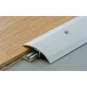 Barre de seuil à visser 2700 mm 2 niveaux strié aluminium naturel - DINAC