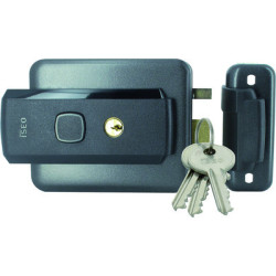 Serrure électrique en applique bec de cane 52N 12V - ISEO
