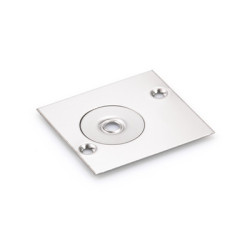 Plaque de grand recouvrement inox pour faux-pivot - GEZE