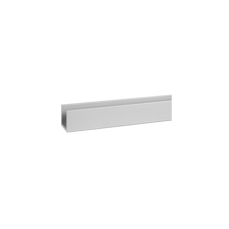 Profil U aluminium anodisé argent 3 mètres - DUVAL BILCOCQ Profil U aluminium anodisé argent 3 mètres - DUVAL BILCOCQ