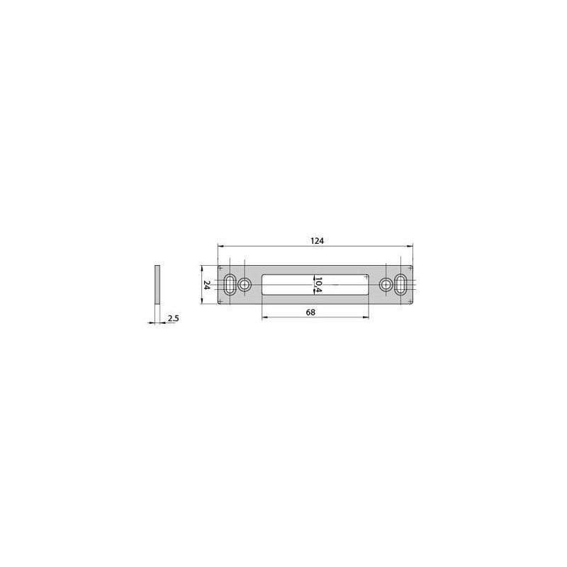 Gâche haut / bas CE296S-6LAN - CVL Gâche haut / bas CE296S-6LAN - CVL