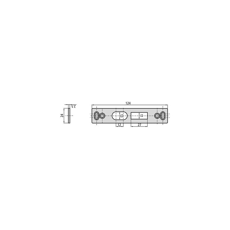 Gâche haut / bas CE202GB-6LAN - CVL Gâche haut / bas CE202GB-6LAN - CVL