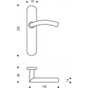 Ensemble sur plaque EA195 LINOX 494/6327 - BEZAULT ASSA ABLOY
