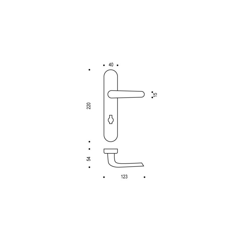 Ensemble sur plaque STUDIO EA195 - BEZAULT ASSA ABLOY Ensemble sur plaque STUDIO EA195 - BEZAULT ASSA ABLOY