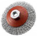 Brosse conique abrasive ondulé diam90 - ABRASIFS TECHNIQUES INDUSTRIELS