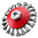 Brosse conique abrasive torsadé diam95 - ABRASIFS TECHNIQUES INDUSTRIELS