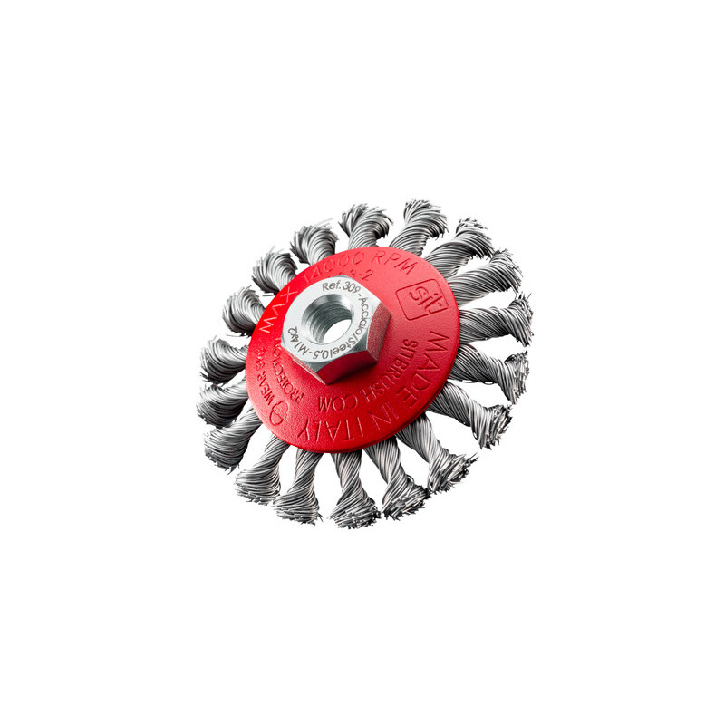 Brosse conique abrasive torsadé diam95 - ABRASIFS TECHNIQUES INDUSTRIELS Brosse conique abrasive torsadé diam95 - ABRASIFS TECHNIQUES INDUSTRIELS