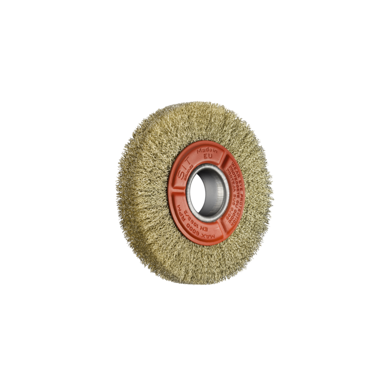 Brosse de touret circulaire ondulé 0.30 mm - ABRASIFS TECHNIQUES INDUSTRIELS Brosse de touret circulaire ondulé 0.30 mm - ABRASIFS TECHNIQUES INDUSTRIELS