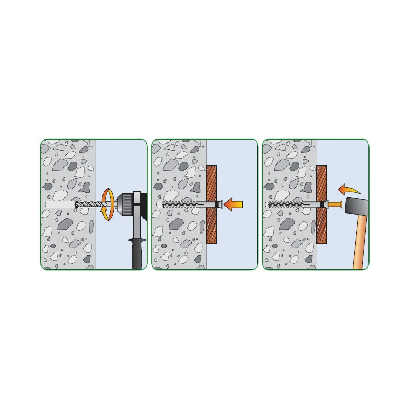 Chevilles clou-vis nylon - RAWL Chevilles clou-vis nylon - RAWL