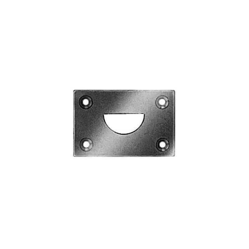 Gâche plate à trou demi-rond - DEVISMES Gâche plate à trou demi-rond - DEVISMES