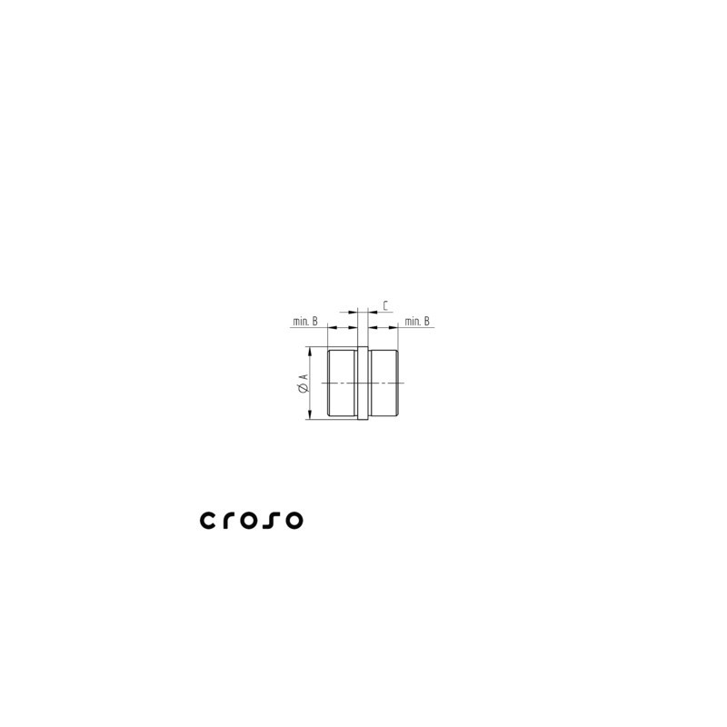 Manchon de liaison pour tube inox diam 42,4 mm - CROSO Manchon de liaison pour tube inox diam 42,4 mm - CROSO