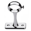 Piton rond sur platine pour tube de penderie chromé - COGEFERM