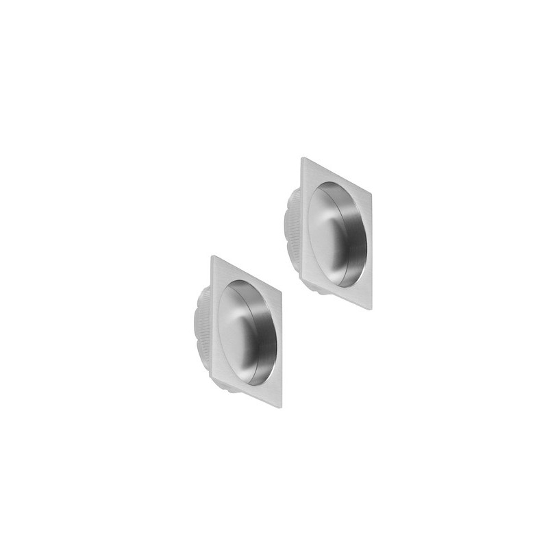 Paire de cuvettes carrées PQS Ø 48 mm pour porte coulissante EASY - BONAITI Paire de cuvettes carrées PQS Ø 48 mm pour porte coulissante EASY - BONAITI