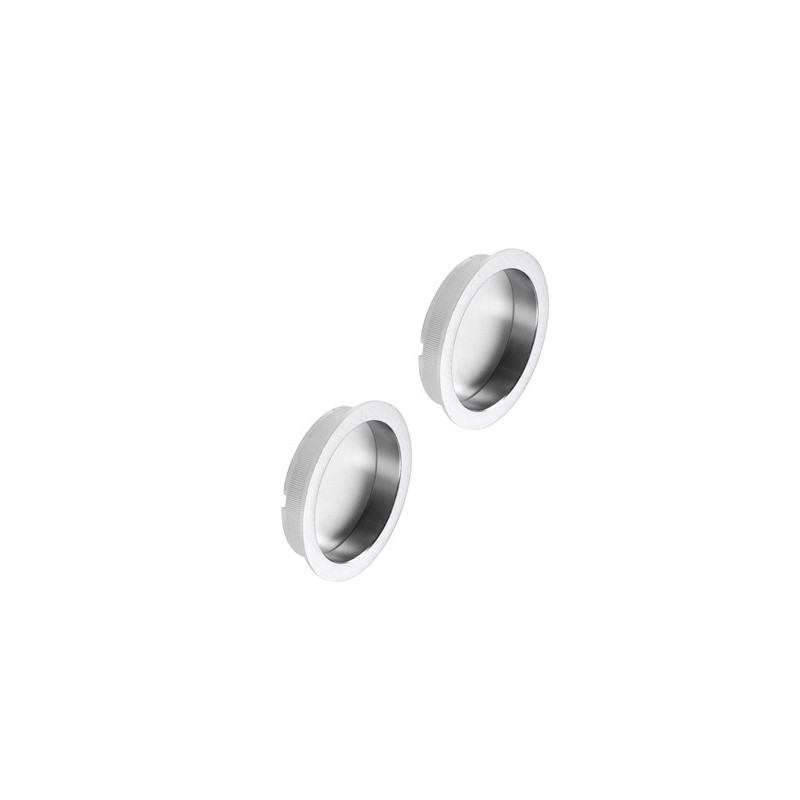 Paire de cuvettes rondes Ø 48 mm pour porte coulissante EASY PTS - BONAITI Paire de cuvettes rondes Ø 48 mm pour porte coulissante EASY PTS - BONAITI
